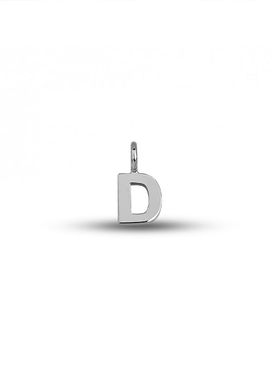 Letter D - Silver