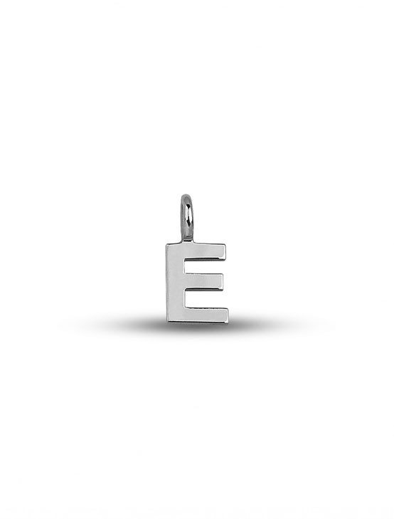 Letter E - Silver